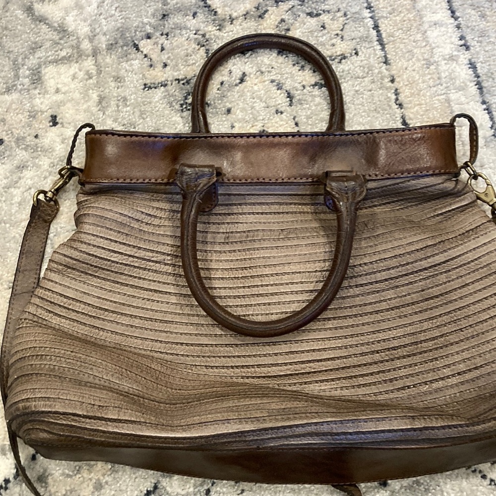 Majo brown leather handbag